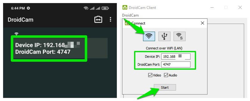 Use Android wirelessly as a webcam for PC