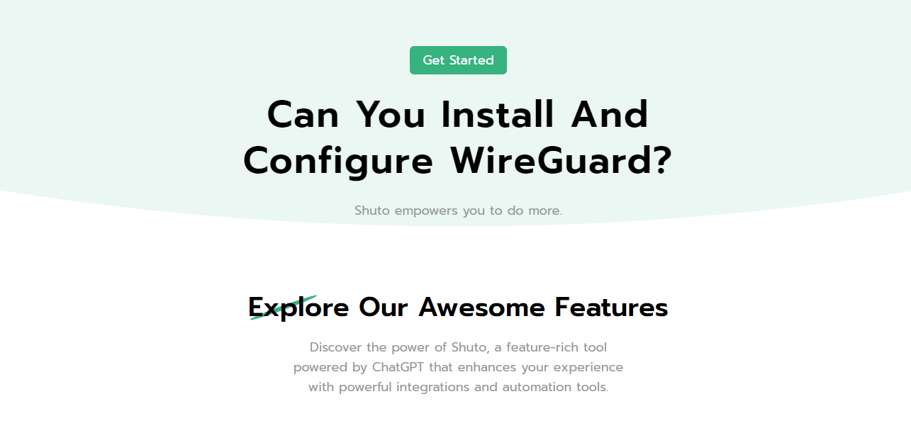 Can you install and configure wireguard?.