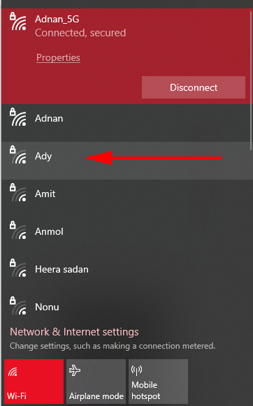 wifi connections