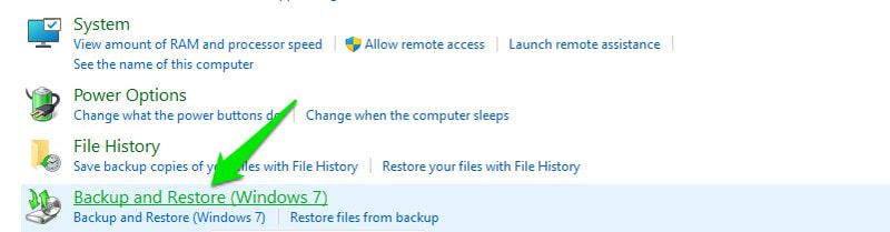 Windows Backup and Restore